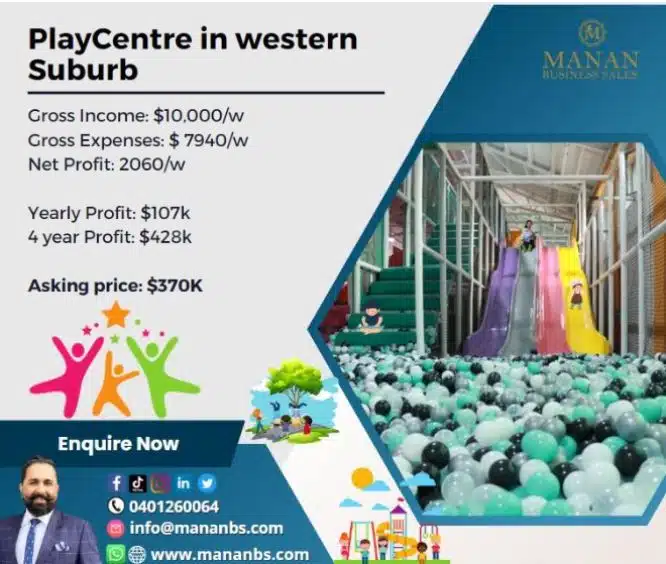 . Play Centre for Sale In Western Suburb