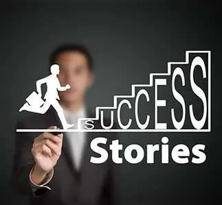 A person in a business suit holding a pen behind a digital graphic of a silhouetted figure