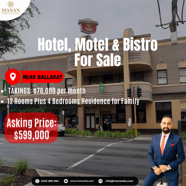 Hotel MotelBistro for Sale Near Ballarat