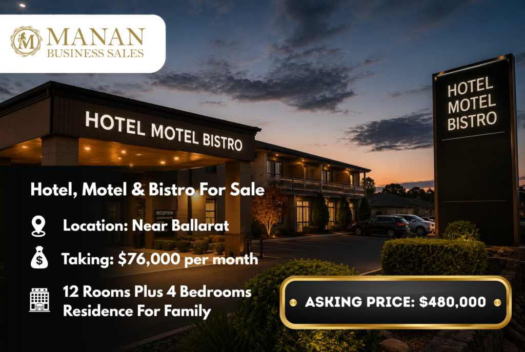 hotel, motel & bistro for sale